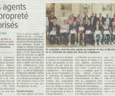 Neuf agents de la propreté officiellement certifiés